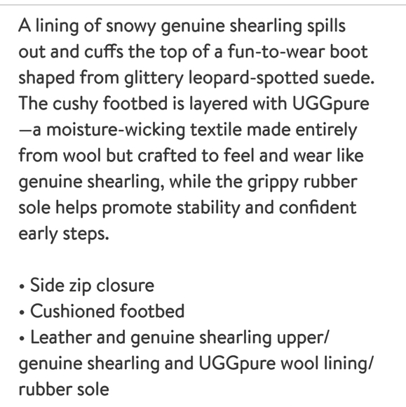 UGG Jorie II Glitter Leopard Genuine Shearling Boot - Picture 9 of 9